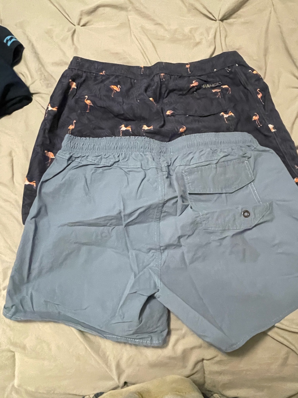 Maamgic-Print Quick-Dry Swim Trunks (unknown size on blue pair, I’m guess large) - Picture 2 of 2